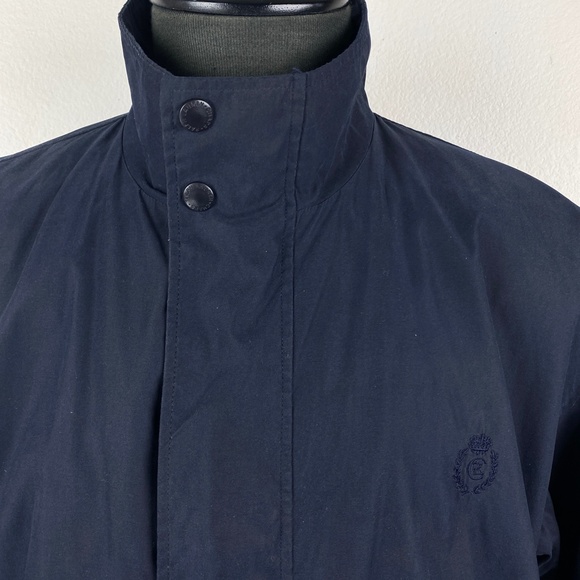 Chaps Ralph Lauren Men's Raincoat Jacket Waterproof Full Zip Navy Blue Size XL - Picture 4 of 11